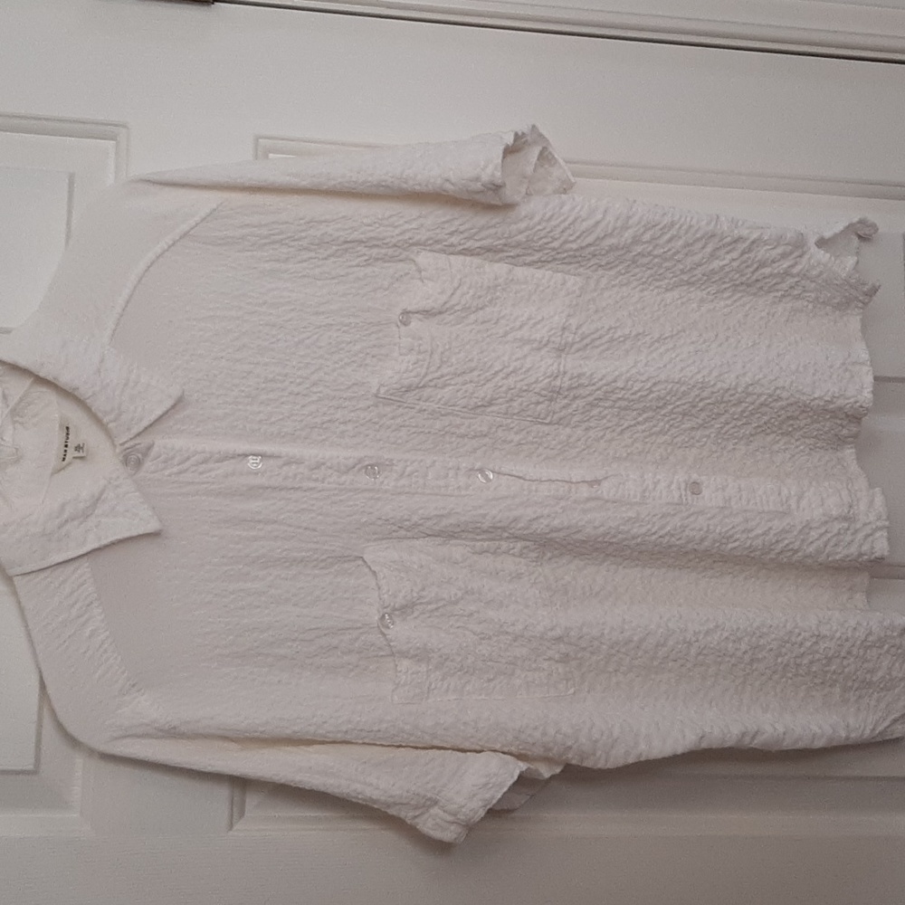 Max Studio Button SS Shirt XL